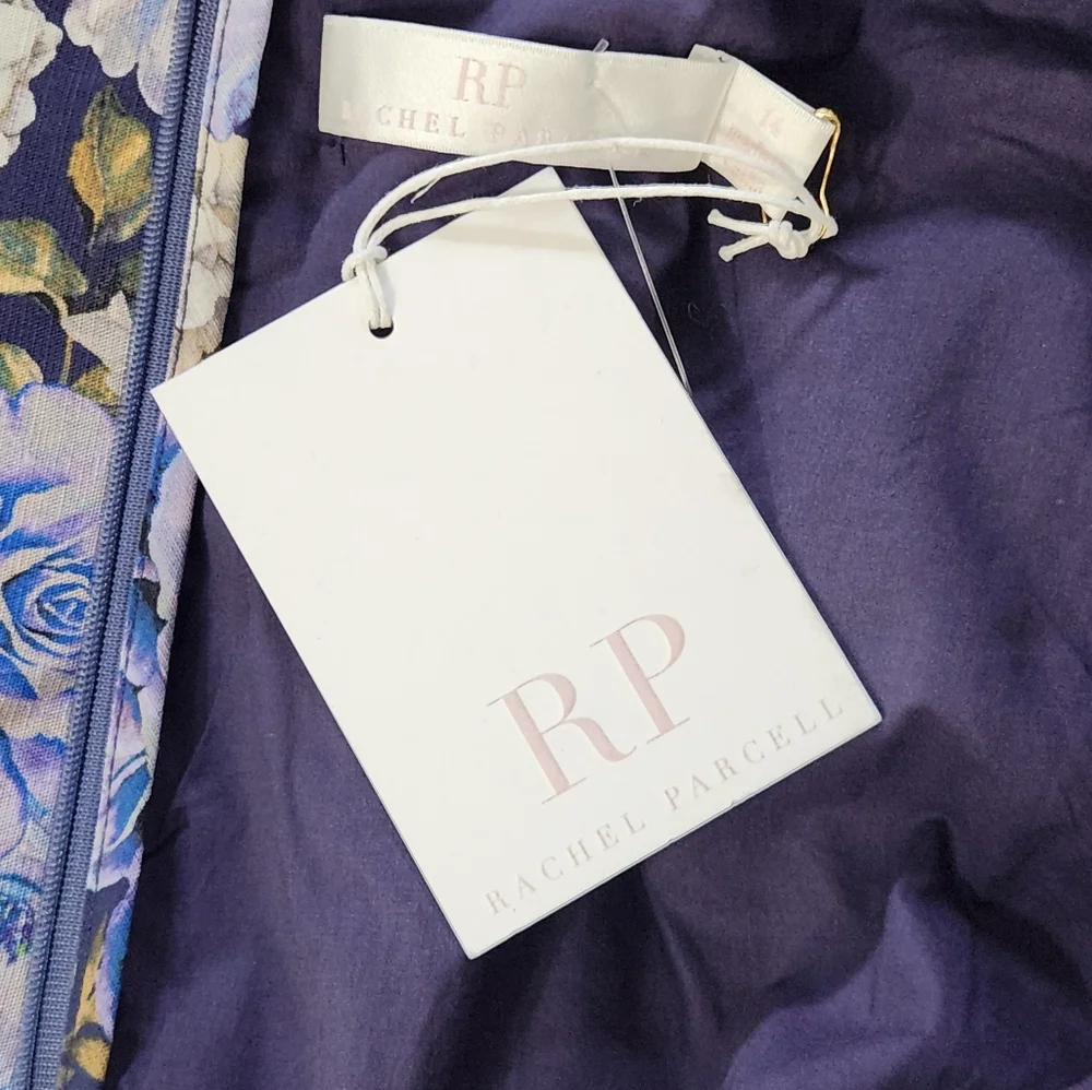 New!Rachel Parcell V-Neck Puff Sleeve Mini Dress - Picture 9 of 14